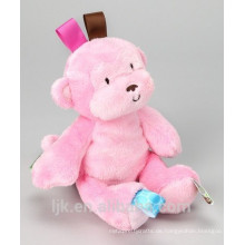 Kundengebundener Entwurf Plüsch rosa Affe gefüllte Spielwaren